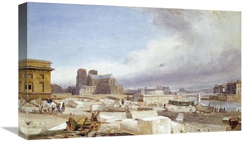 Global Gallery GCS-267769-22-142 22 in. Notre Dame from the Quai St. B