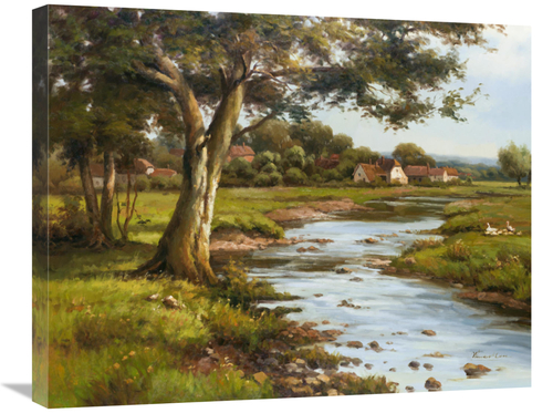 Global Gallery GCS-132488-2228-142 22 x 28 in. Banks of Wiltshire Art 