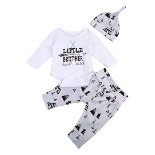 Newborn Infant Baby Boy Tops Romper Arrow