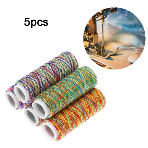 5Pcs/Set Rainbow Color Sewing Thread Hand Quilting