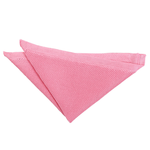 Plain Knitted Handkerchief - Strawberry Pink