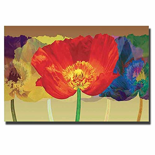 Artistic Home Gallery 1624B709EG Poppy Tango by Robert Mertens Premium