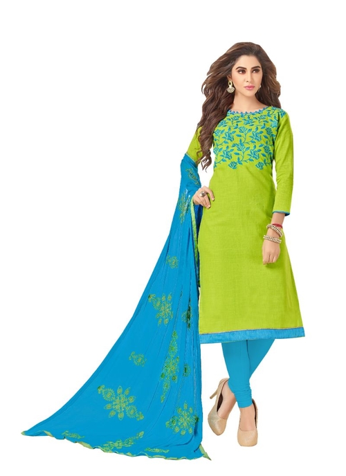 Generic Women's Slub Cotton Salwar Material