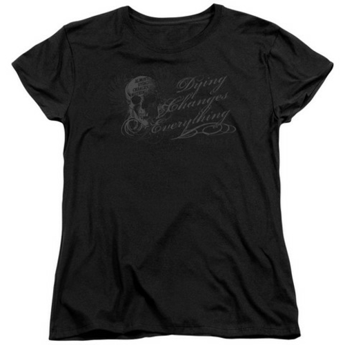 Trevco House-Changes Everything Short Sleeve Womens Tee, Black - X