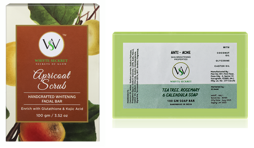 Main Apricoat Sarub & Tea Tree Facial Soap Bar Pack of 2 image