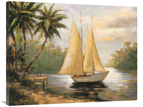 Global Gallery GCS-125267-3040-142 30 x 40 in. Setting Sail II Art Pri