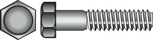 Hillman 190408 0.62 - 11 x 2.5 in. Hex Bolts  25 per Box