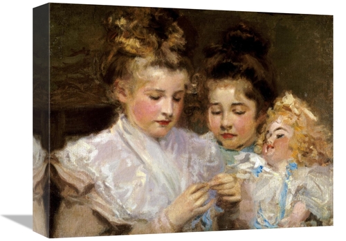 Global Gallery GCS-268272-16-142 16 in. Berthe & Marjorie with Their D