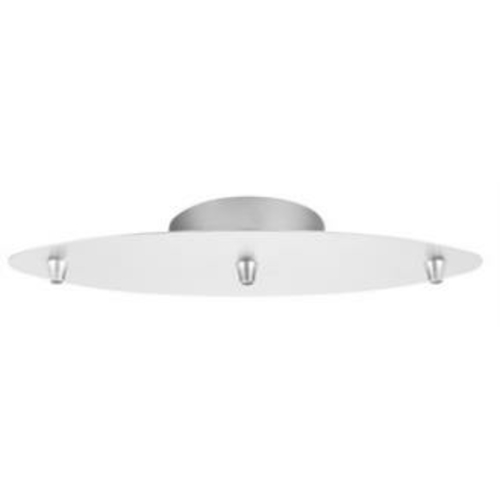 Cal Lighting CP3L-PN-WH Line Voltage 3 Light Canopy - White
