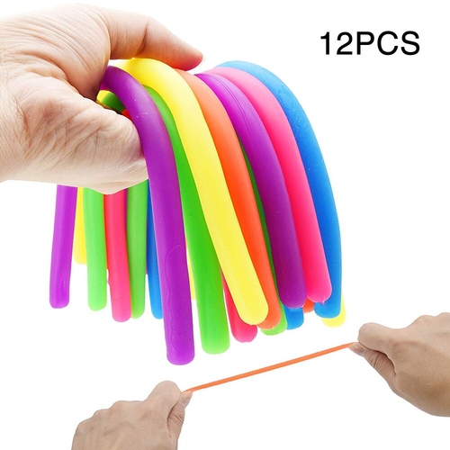 12pcs Kids Toy Noodle Anti Stress Decompression