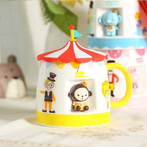 3D Circus Animals Castle Coffee Mug