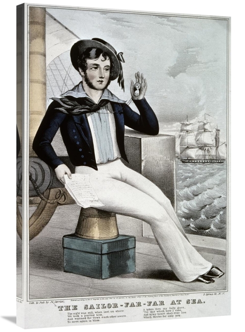 Global Gallery GCS-277203-36-142 36 in. Sailor - Far-Far at Sea Art Pr