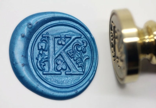 Alphabet Letter " K " Wax Seal Stamp , Sealing wax stamp