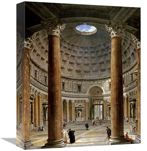 Global Gallery GCS-266979-16-142 16 in. The Interior of the Pantheon&#