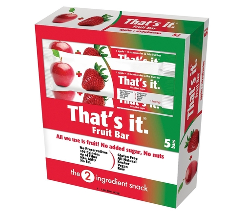 Thats It 318839 6 oz Bar Apple Strawberry, 5 Count - Pack of 6