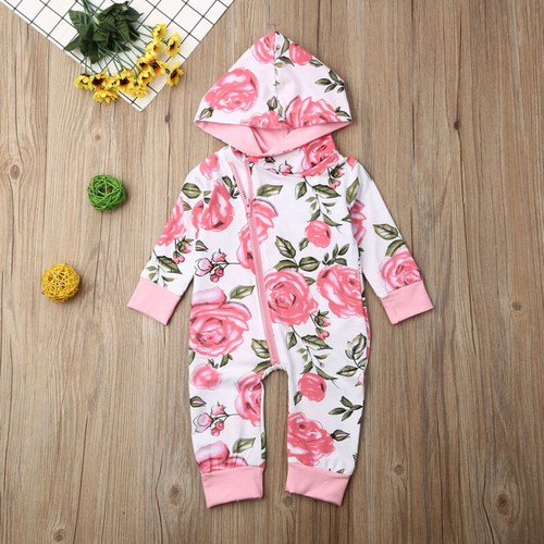 Pudcoco Autumn Newborn Kid Baby Girl Floral Print