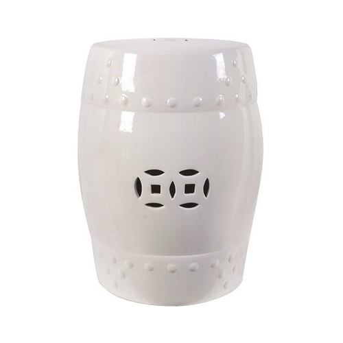 White Ceramic Stool