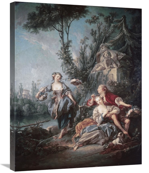 Global Gallery GCS-276818-30-142 30 in. Flower Gatherers Art Print - F