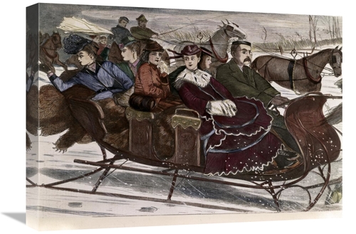 Global Gallery GCS-280751-22-142 22 in. Christmas Belles Art Print - U