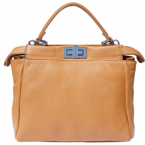 Italian Artisan 14-9141-Tan Clelia Womens Luxury Shoudler or Crossbody