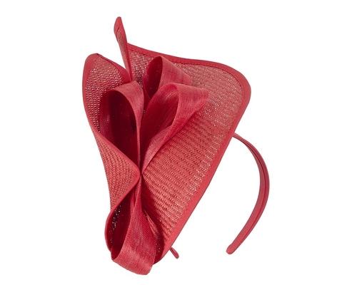 Large red Fillies Collection racing fascinator with bow