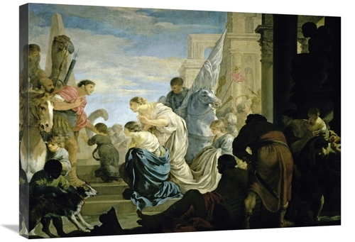 Global Gallery GCS-281768-30-142 30 in. The Meeting of Antony & Cleopa