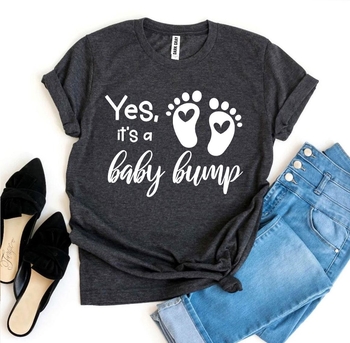 Baby Bump Statement Stretch Maternity T-Shirt