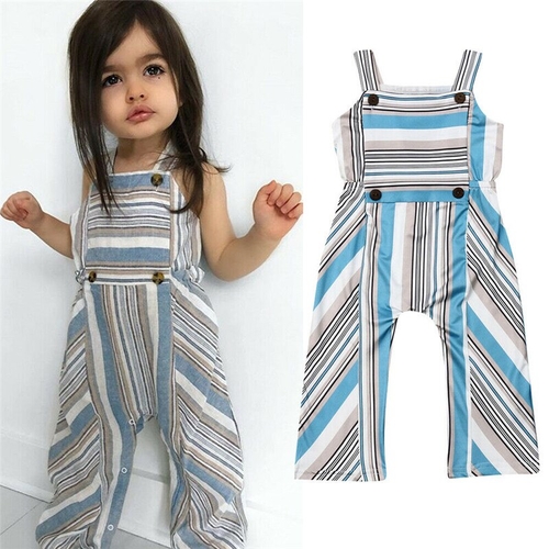 Baby Girls Kids Summer Jumpsuit Child Girls