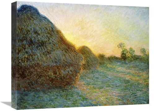 Global Gallery GCS-278661-22-142 22 in. Haystacks, 1891 Art Print 