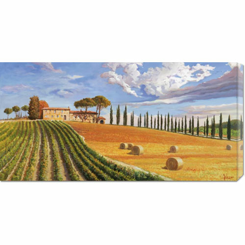 Adriano Galasso 'Colline toscane' Stretched Canvas