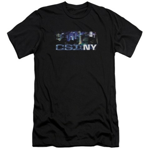 Trevco Csi Ny-Never Rests - Short Sleeve Adult 30-1 Tee - Black- Mediu