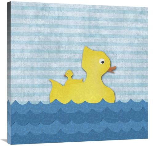 Global Gallery GCS-388517-3636-142 36 x 36 in. Ducks - Mother Duck wit