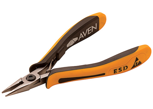Aven 10843 Chain Nose Pliers, Short Smooth Jaws - 5 Inch