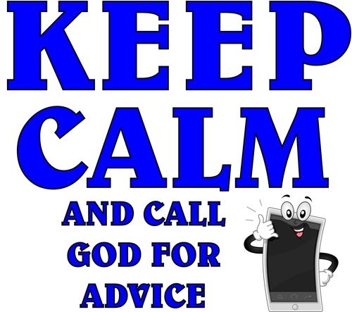 3 Inch Cloth  Patch Keep Calm And Call God For Advice