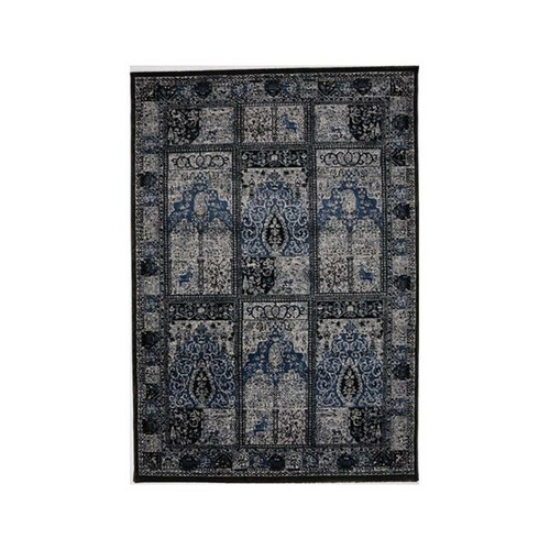Aquarelle Panel Black Rug