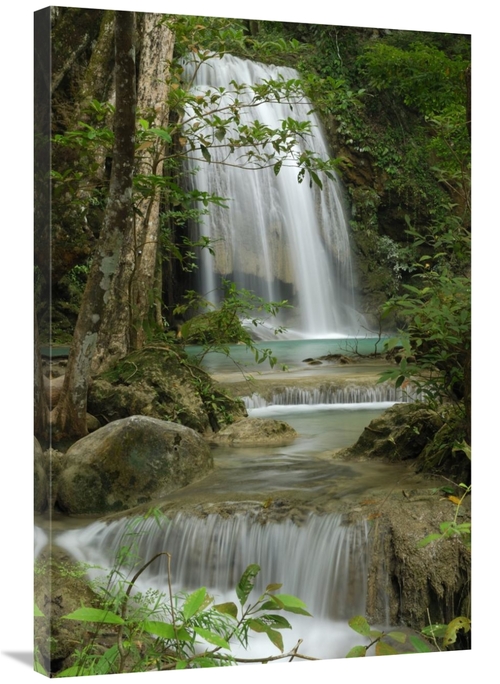 Global Gallery GCS-397653-2436-142 24 x 36 in. Seven Step Waterfall in