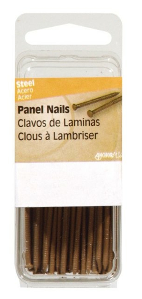 Hillman 532667 1.5 oz Panel Nails  Brown - 1 in. - pack of 6