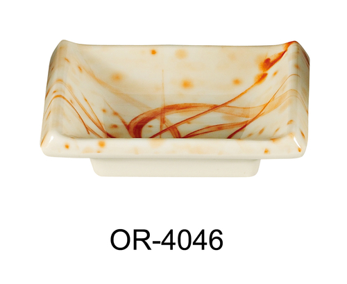 Yanco OR-4046 Orchis Rectangular Sauce Dish