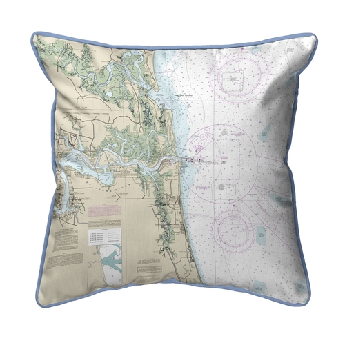 Betsy Drake HJ11488JB Jacksonville, FL Nautical Map Large Corded I