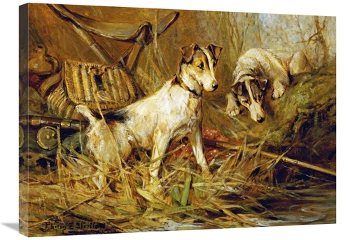 Global Gallery GCS-267360-30-142 30 in. Two Smooth-Haired Fox Terriers