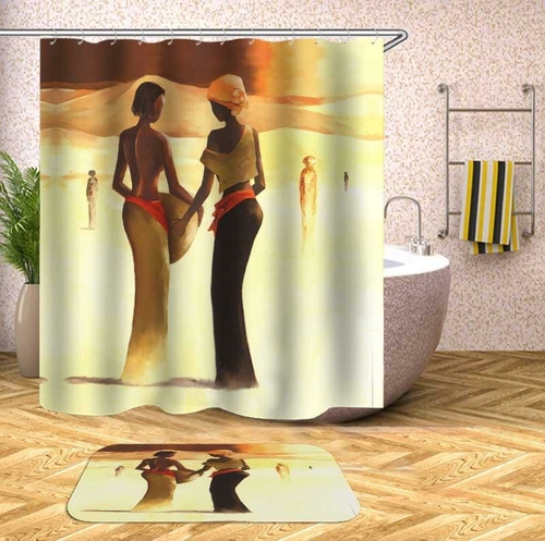 Art Painting African Women Shower Curtain