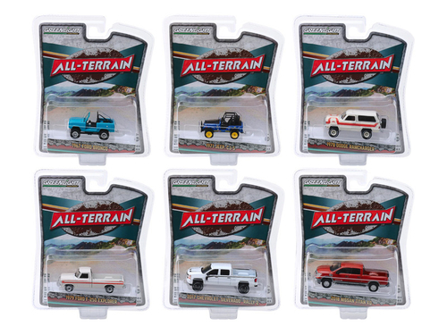 \All Terrain\" Set of 6 pieces Series 8 1/64 Diecast Model Cars by