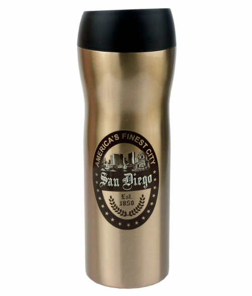 Americaware TVSDC1BR 18 oz San Diego Vacuum Tumbler - Brown