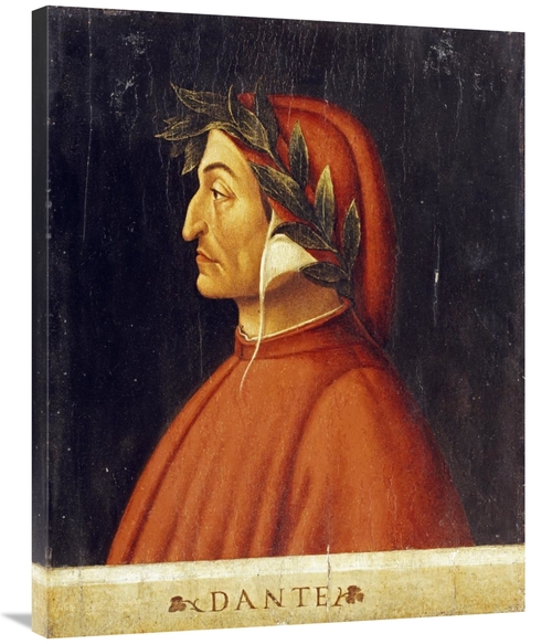 Global Gallery GCS-266387-36-142 36 in. Portrait of Dante Art Print - 