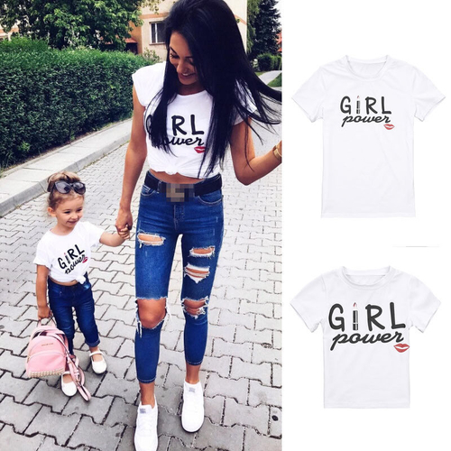 New Mom Baby Girl Power Matching Shirt T Shirt