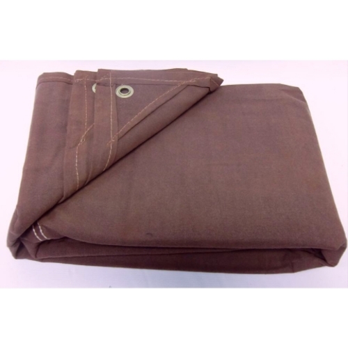 King Tarpaulin TCR10006008BR1 Canvas Tarpaulin  Brown - 6 x 8 ft.