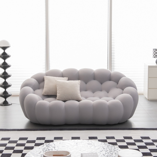 74.8'' Modern bubble floor couch for living room,gray