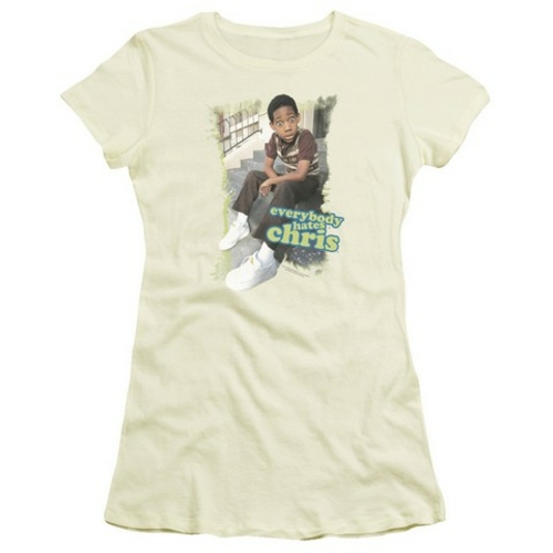 Trevco Ehc-Everybody Hates Chris - Short Sleeve Junior Sheer Tee - Cre