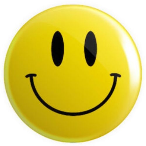 Smiley Badge with Solid Eye