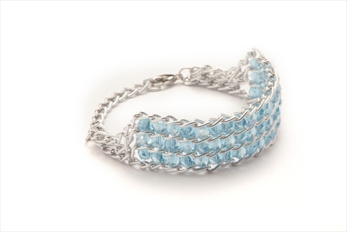 Alexander Kalifano FCB-A Fabulous Glass Bracelet - Aquamarine